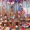 24-Pack Vintage Wooden Patriotic Ornaments for 4th of July & Memorial Day